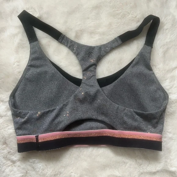 C9 Champion Rose Gold Splatter Mesh Detail Medium Support Sports Bra S - Picture 4 of 6